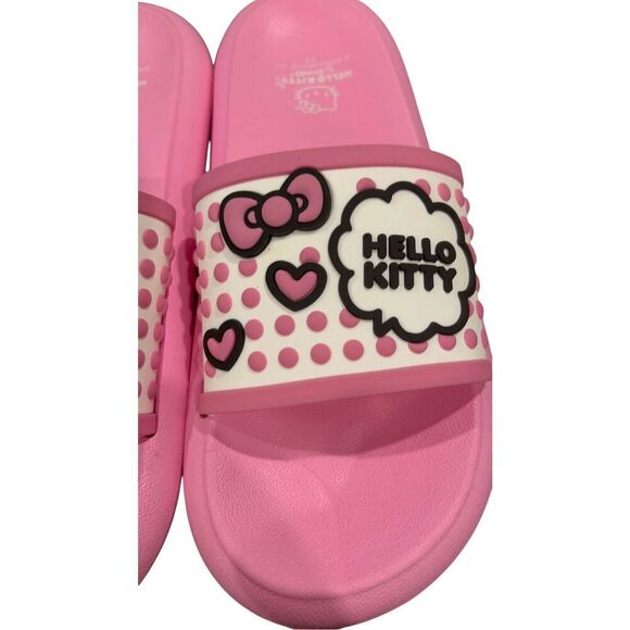 Hello Kitty by Sanrio Women's EVA Beach Slide Sandals pink  size 11 - Picture 5 of 10
